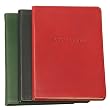 7 Inch Leather Bound Address Book, Genuine Calfskin Leather, 1,400 Entries