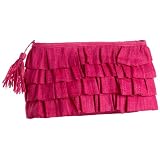 Mar Y Sol Billie Raffia Ruffle Clutch