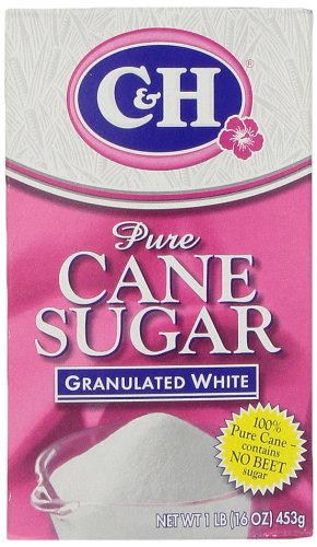 C&H Pure Cane Granulated White Sugar, 1 lb