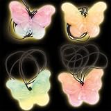 Glow in the Dark Butterfly Necklaces (Pack of 6)