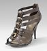Autograph Leather Jewel Cage High Heel Platform Shoes