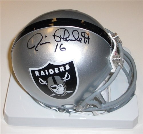Jim Plunkett Autographed/Hand Signed Oakland Raiders Mini Helmet