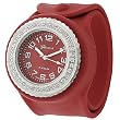 Geneva Women's Platinum Silicone Slap Watch