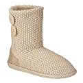 Women's Concetta Sweater Bootie Slippers - Ivory