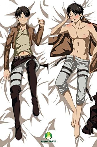 Pretty Birdy Anime Dakimakura Hugging Pillow Case Attack On Titan Eren Jaeger-20130723