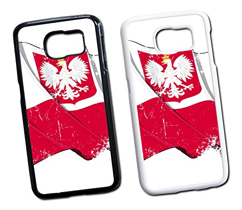 Samsung Galaxy Polen Fahne 1 Hard Tasche Flip Hülle Case Cover Schutz Handy Galaxy S5 Mini Schwarz
