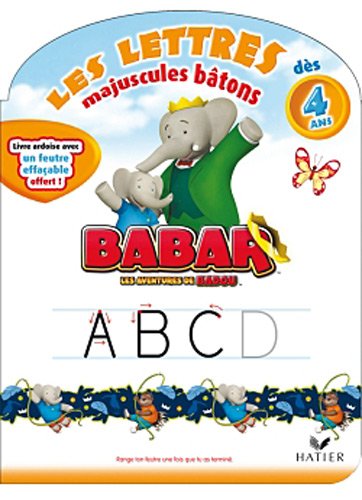Babar - Les lettres majuscules bâtons dès 4 ans