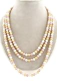 Fashion Jewelry ~ Multi Color 3 Strands Faux Pearl Necklace