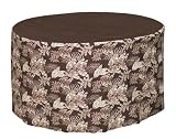 36 Diameter Metro Brown Round Table Cover w/ 28 Drop