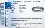 Certified 18k White Gold Round Brillant Cut Diamond Eternity Band Ring Size 6.5 (F-G, SI, 2.01 carat)