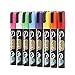 Sevencolor® New Arrival 6mm Non Toxic Liquid Chalk Marker Dry & Wet Erase Paint Pen with Fine Tip 8 Colors/Box