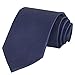Classic Woven Men's Ties Neckties for Wedding Party Dress (Solid Navy Blue)