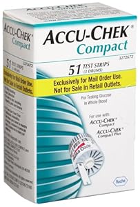 ACCU-CHEK Compact Mail Order Test Strips, 51-Count Box