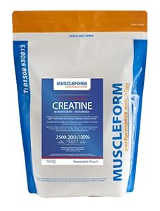 Muscleform Micropure Creatine Monohydrate 500g Re-sealable Pouch - 200 days (maintenance) supply - Fast Delivery