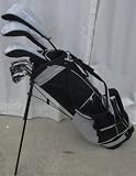 Tall Men's RH Golf Club Set (Custom Fit For Men 6'0-6'6 Tall) Complete with Stand Bag Deluxe Model Driver, Fairway Wood, Hybrid, Irons 2 Ball Insert Face Putter +1 Length