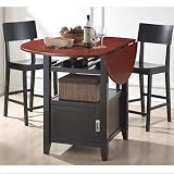 Baxton Studio Dayton 5-Piece Modern Drop-Leaf Pub Table Dining Set Baxton Studio Dayton 5-Piece Modern Drop-Leaf Pub Table Dining Set