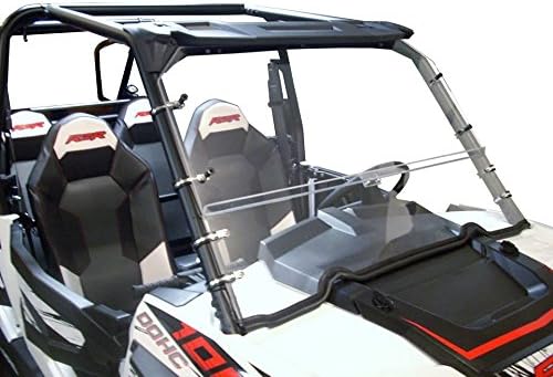 Polaris 2014/15/16/17 RZR 1000 1/4" thick Polycarbonate Full - Split Windshield with Storage Set-up