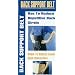 Back Brace Support Weight Lifting Belt w/ Suspenders ~ Large Size(38"-47")