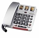 Audioline Big Tel 68 plus Gross- und Fototasten Telefon mit Anrufbeantworter