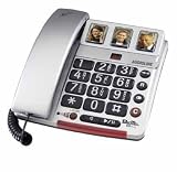 Audioline Big Tel 68 plus Gross- und Fototasten Telefon mit Anrufbeantworter