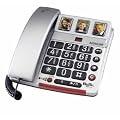 Audioline Big Tel 68 plus Gross- und Fototasten Telefon mit Anrufbeantworter