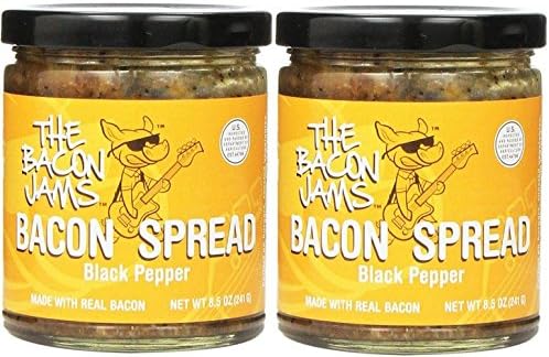 Bacon Spread - The Bacon Jams Black Pepper - 2 Pack of 8.5 oz Jars