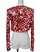Prettyguide Women Ds Clubwear Sparkly Sequin Long Sleeve Shrug Cardigan Jacket