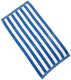 Northpoint Luxury Cabana Stripe Beach Towel, Blue