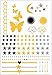 Metallic Gold Silver Black Jewelry Inspired Temporary Bling Tattoo by Eufouria Inc. T0003 RS.149.00