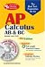 Books : AP Calculus AB/BC w/CD-ROM (REA) The Best Test Prep for AP Calculus AB ad BC with TESTware: Best Test Prep for (Best Test Preparation for the Advanced Placement Examination)