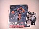 RUSSELL WESTBROOK SIGNED AUTOGRAPHED 8/10 PHOTO OKLAHOMA CITY THUNDER COA + HOLOGRAM JSA