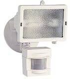 Heath Zenith SL-5511-WH Compact 150 Watt Motion Sensing Halogen, White