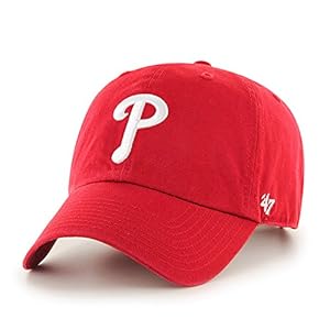 MLB Philadelphia Phillies '47 Clean Up Adjustable Hat, Red, One Size