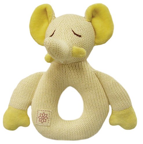 Eco Friendly MiYim Certified Organic,Non Toxic & Chemical Free Elephant Baby Rattle & Teether