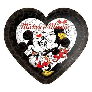 【クリックでお店のこの商品のページへ】3Dハートパズル ディズニー 60ピース ラブチュー 黒 (幅11cm×高さ10cm×厚み4cm)