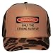 ONLY THE STRONG SURVIVE Adult Brown Camo Mesh Back Hat / Baseball Cap