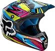 FOX V1 UNDERTOW MX/OFFROAD HELMET GREEN/BLUE SM