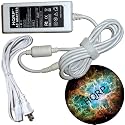 HQRP White AC Adapter/Charger/Power Supply Cord for ASUS Eee PC 900 900A 900HA 900HD 900SD 901 904 904D 904HA 12G 20G Netbook/Subnotebook + Mousepad