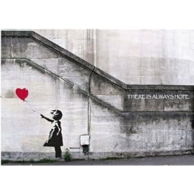 Banksy Balloon Girl Art Print Poster - 42x58 cm