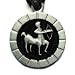 Sagittarius the Archer, European Zodiac Pewter Pendant with Adjustable Cord Necklace