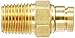 Legris 3115 56 14DOT Nylon & Nickel-Plated Brass Push-To-Connect Fitting, Complies with DOT, Inline Connector, 1/4