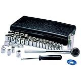 Wilmar W1173 40 Piece 1/4" and 3/8" SAE/Metric Socket Set