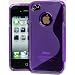 Etui Violet ORIGINAL "Le S" de MUZZANO pour APPLE IPHONE 4