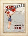 Jones Beach Art Poster Print by Sally Ray Cairns, 16x20