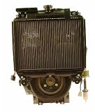 27hp Horizontal 1-1/8x3-3/4 Shaft, Twin, Water Cooled, ES, Radiator