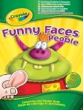 Crayola Funny Faces Colouring and Sticker Book (People or Animals)