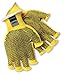 Memphis 9369M Medium Yellow Kevlar 7 Gauge Fingerless Cut Resistant Gloves PVC Dots