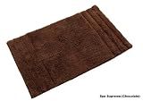 Homescapes Spa Supreme Luxury Bath Mat, Chocolate, Very Heavy 1800 GSM, Super Soft Plush Cotton Rug , 50x80cm, Washable at Home.