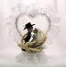 Cowboy Couple in Rope Love Knot Western Cake Top