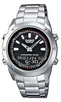 Casio - EFA-118D-1AVEF - Montre Homme Multifonctions - Quartz analogique et digitale - Bracelet acier